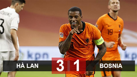 Kết quả Hà Lan 3-1 Bosnia-Herzegovina: Sao Liverpool lập cú đúp, Hà Lan vẫn không chiếm được ngôi đầu Kết quả Hà Lan 3-1 Bosnia-Herzegovina: Sao Liverpool lập cú đúp, Hà Lan vẫn không chiếm được ngôi đầu