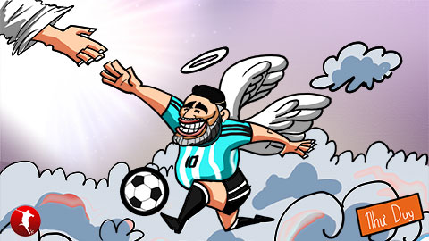 Maradona trở về với... bàn tay của Chúa