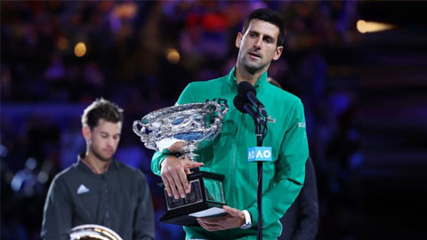 Djokovic kiếm tiền thưởng nhiều nhất năm, Thiem qua mặt Nadal