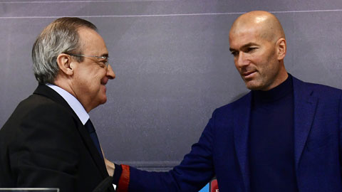 Chủ tịch Perez đã không nâng cấp đội hình mạnh mẽ để giúp Zidane giành chiến thắng