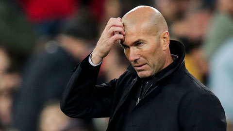 HLV Zidane hiện đang gặp khó ở Real