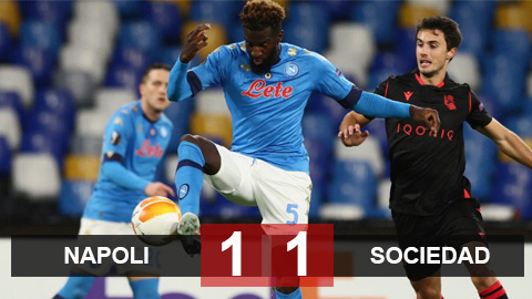 Kết quả Napoli 1-1 Real Sociedad: Cầm chân nhau, Napoli và Sociedad may mắn đi tiếp Kết quả Napoli 1-1 Real Sociedad: Cầm chân nhau, Napoli và Sociedad may mắn đi tiếp