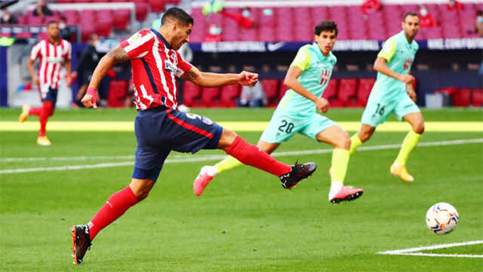 Luis Suarez đã ghi 5 bàn ở La Liga mùa này