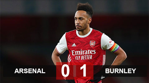 Kết quả Arsenal 0-1 Burnley: Tội đồ Aubameyang