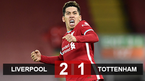 Kết quả Liverpool 2-1 Tottenham: Ngôi đầu đổi chủ