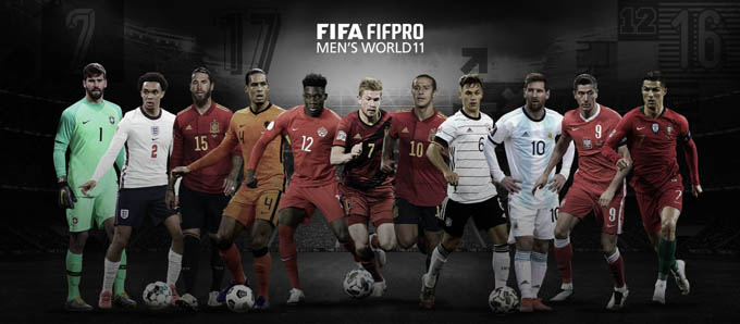 Đội hình 11 nam cầu thủ xuất sắc nhất của FIFA The Best