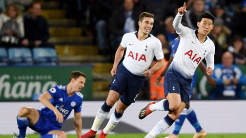 Tottenham (áo sáng) thắng cả 3 trận gần nhất đón tiếp Leicester trên sân nhà