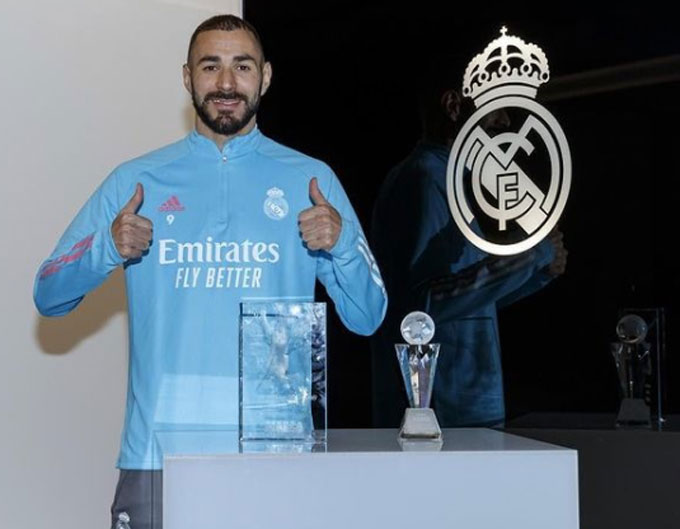 Benzema bỏ túi danh hiệu Cầu thủ hay nhất La Liga 2019/20