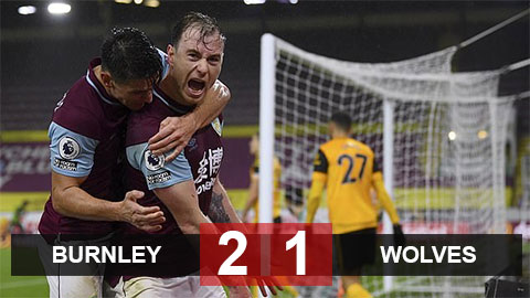Kết quả Burnley 2-1 Wolves: "Làm thịt" Bầy sói