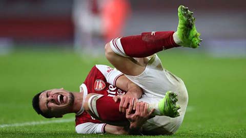 Martinelli tiếp tục chấn thương, Arsenal tái mặt
