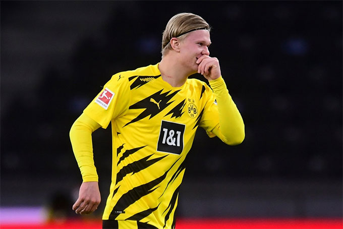 Haaland đã ghi 33 bàn cho Dortmund