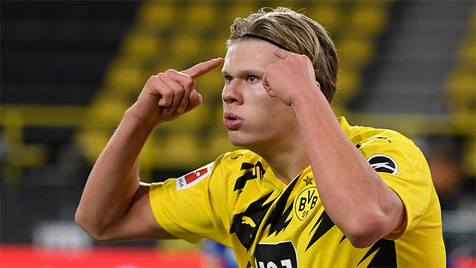 Haaland còn rất trẻ nhưng đã là trụ cột của Dortmund