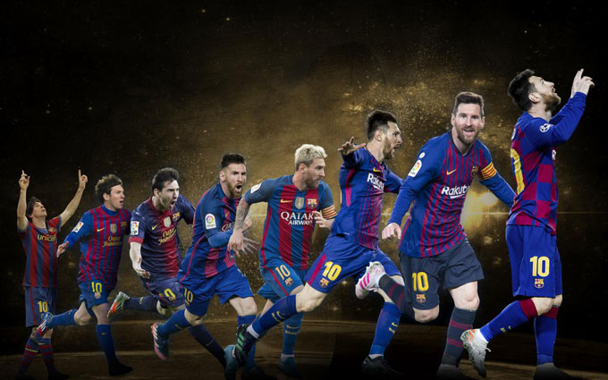 Messi đang có 17 mùa liên tiếp ra sân cho Barca