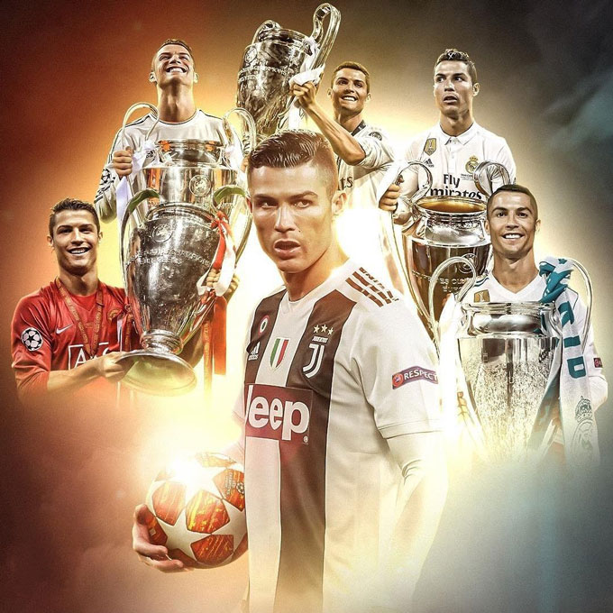 Ronaldo đang có 5 lần vô địch Champions League
