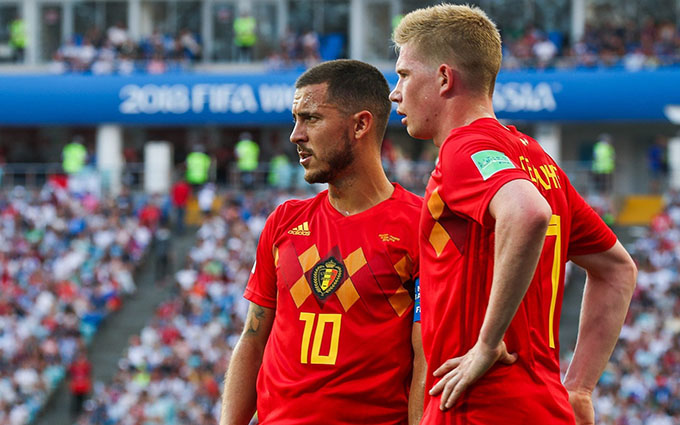 7. Bỉ vô địch EURO 2020: ĐT Bỉ lúc này sở hữu đội hình chất lượng và được đánh giá rất cao. Họ từng giành hạng Ba World Cup 2018 nhưng điều mà Bỉ hướng tới là chức vô địch EURO 2020. Đây là giải đấu được tổ chức trên khắp châu Âu và với những De Bruyne hay Hazard trong đội hình, Bỉ hoàn toàn có thể mơ mộng