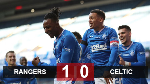 Kết quả Rangers 1-0 Celtic: Thầy trò Gerrard bỏ xa đại kình địch 19 điểm