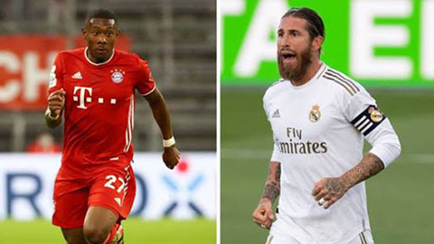 Alaba sẽ là sự thay thế xứng đáng cho Ramos (phải)