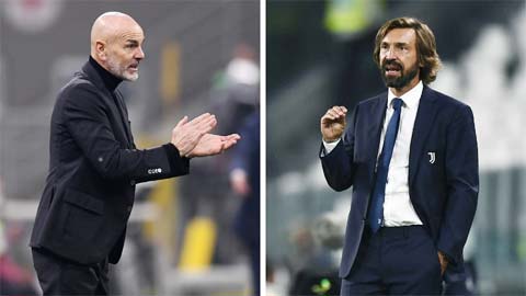 Milan vs Juventus: Thế giới lộn ngược của Pioli & Pirlo