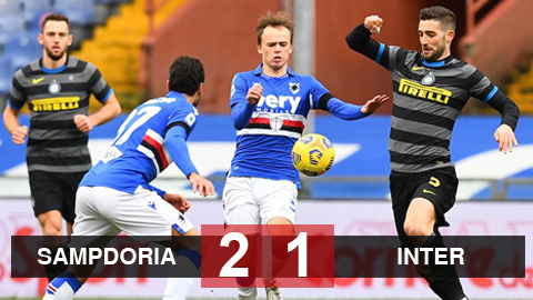 Kết quả Sampdoria 2-1 Inter Milan: Nerazzurri đứt mạch bất bại Kết quả Sampdoria 2-1 Inter Milan: Nerazzurri đứt mạch bất bại