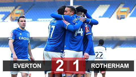 Kết quả Everton 2-1 Rotherham: Nhọc nhằn đi tiếp sau 120 phút