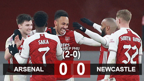 Kết quả Arsenal vs Newcastle: Pháo thủ nhọc nhằn vào vòng 4 FA Cup