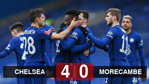 Kết quả Chelsea 4-0 Morecambe: Werner ghi bàn sau 13 trận tịt ngòi, Chelsea đi tiếp ở FA Cup Kết quả Chelsea 4-0 Morecambe: Werner ghi bàn sau 13 trận tịt ngòi, Chelsea đi tiếp ở FA Cup