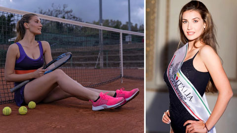 Cựu hoa hậu Italia được dự báo sẽ soán ngôi của Sharapova
