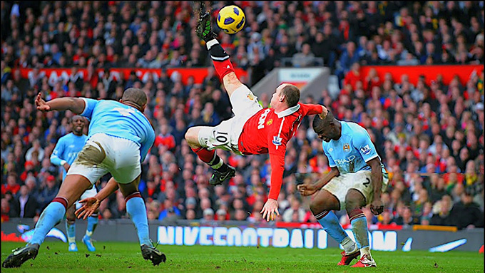 Siêu phẩm của Rooney vào lưới Man City