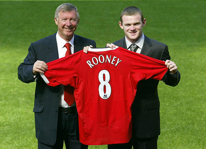 Rooney trong ngày ra mắt Man United