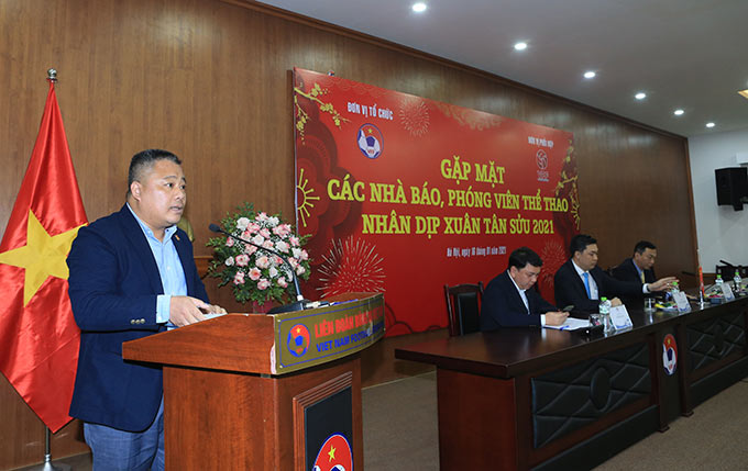 Ông Nguyễn Minh Ngọc - Phó Chủ tịch HĐQT, Tổng giám đốc VPF thay mặt VPF dành lời cảm ơn đến các đơn vị báo đài, truyền thôn