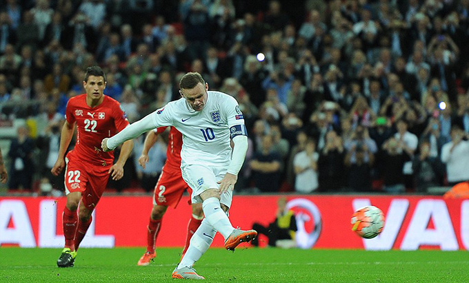Năm 2015, Rooney với bàn thắng vào lưới Thụy Sỹ đã trở thành cầu thủ ghi bàn nhiều nhất mọi thời đại của ĐT Anh