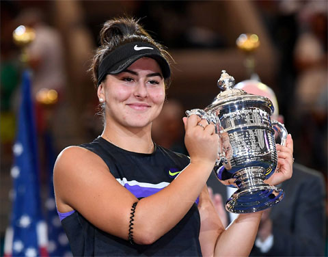 Bianca Andreescu vô địch US Open 2019 lúc tay vợt Canada mới 19 tuổi