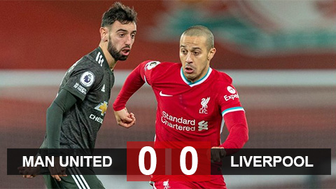 Kết quả Liverpool 0-0 MU: Đại chiến bất phân thắng bại, Quỷ đỏ giữ vững đỉnh bảng Kết quả Liverpool 0-0 MU: Đại chiến bất phân thắng bại, Quỷ đỏ giữ vững đỉnh bảng