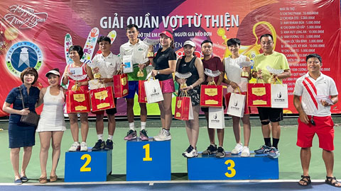 Giải quần vợt từ thiện giúp đỡ trẻ em mồ côi và người già neo đơn dịp Tết Nguyên Đán 2021