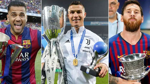 Giành Siêu Cúp Italia, Ronaldo còn kém Messi bao nhiêu danh hiệu?
