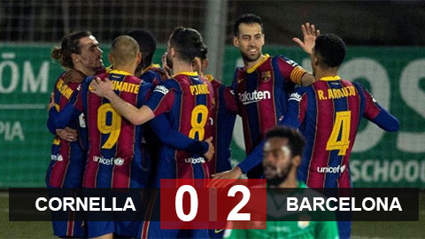 Kết quả Cornella 0-2 Barca: Ám ảnh chấm phạt đền Kết quả Cornella 0-2 Barca: Ám ảnh chấm phạt đền