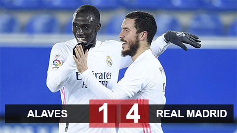 Kết quả Alaves 1-4 Real: Hazard bừng tỉnh Kết quả Alaves 1-4 Real: Hazard bừng tỉnh