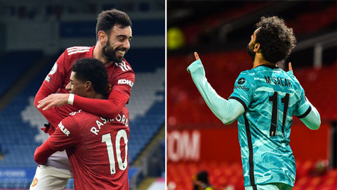 Chấm điểm MU vs Liverpool: Salah, Rashford và Fernandes đua tỏa sáng