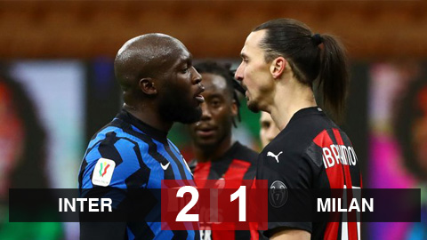 Kết quả Inter 2-1 Milan: Ibrahimovic hóa tội đồ Kết quả Inter 2-1 Milan: Ibrahimovic hóa tội đồ