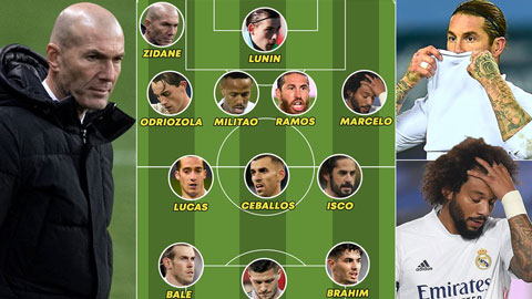 Real có thể thanh lý nguyên một đội hình sau mùa này, bao gồm cả Zidane