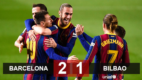 Barca 2-1 Bilbao: Gã khổng lồ xứ Catalan lên nhì bảng Barca 2-1 Bilbao: Gã khổng lồ xứ Catalan lên nhì bảng