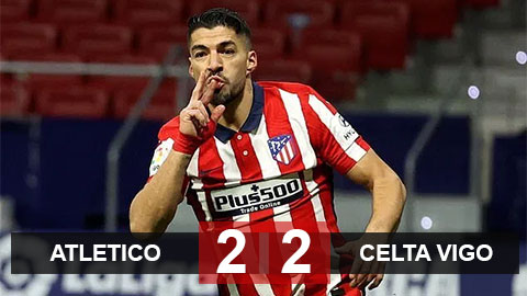 Atletico 2-2 Celta Vigo: Suarez không gánh nổi Atletico Atletico 2-2 Celta Vigo: Suarez không gánh nổi Atletico
