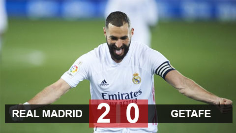 Real 2-0 Getafe: Đánh chiếm ngôi nhì bảng của Barca Real 2-0 Getafe: Đánh chiếm ngôi nhì bảng của Barca
