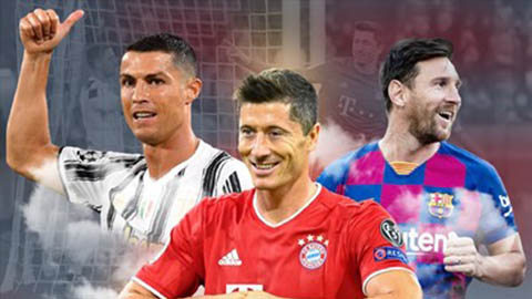 Đội hình đắt giá nhất vòng 1/8 Champions League: Messi, Ronaldo, Lewandowski vắng mặt