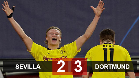 Sevilla 2-3 Dortmund: Haaland rực sáng giúp Dortmund lội ngược dòng trên sân khách Sevilla 2-3 Dortmund: Haaland rực sáng giúp Dortmund lội ngược dòng trên sân khách
