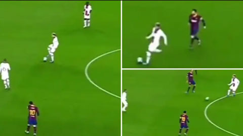 Những hình ảnh trong đoạn clip cho thấy Messi đi bộ ở trận đấu Barca vs PSG
