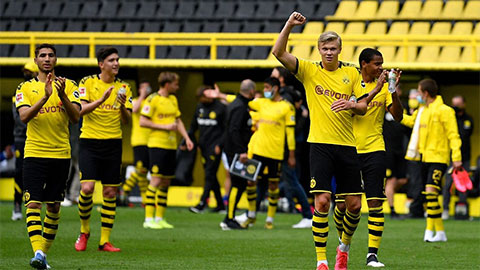 Dortmund bị phạt vì ăn mừng chiến thắng khi không... đeo khẩu trang