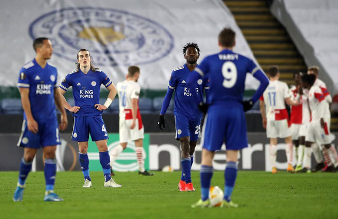 Leicester gây thất vọng lớn khi thất bại trước Slavia Prague