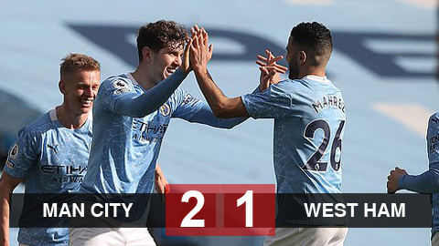Man City 2-1 West Ham: Cặp trung vệ cùng ghi bàn, Man City thắng 14 vòng liên tiếp Man City 2-1 West Ham: Cặp trung vệ cùng ghi bàn, Man City thắng 14 vòng liên tiếp