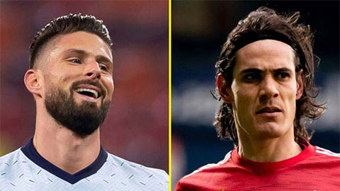 Giroud vs Cavani: 2 'củ gừng già' tăng gia vị đậm đà cho đại chiến